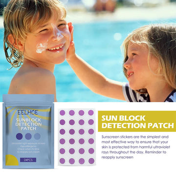 24PCS Round Shaped Sunblock Patches Stickers