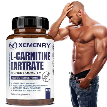 L-Carnitine Tartrate Premium Capsules 1500 mg - Natural Energy Production, Supports Metabolism