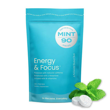 Energy Caffeine Mints (90 Pieces) - Sugar Free with