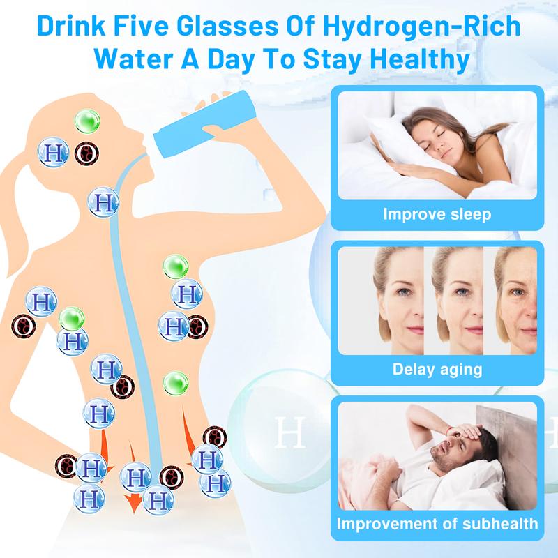 420ml Hydrogen Water Bottle Generator with SPE PEM Technology