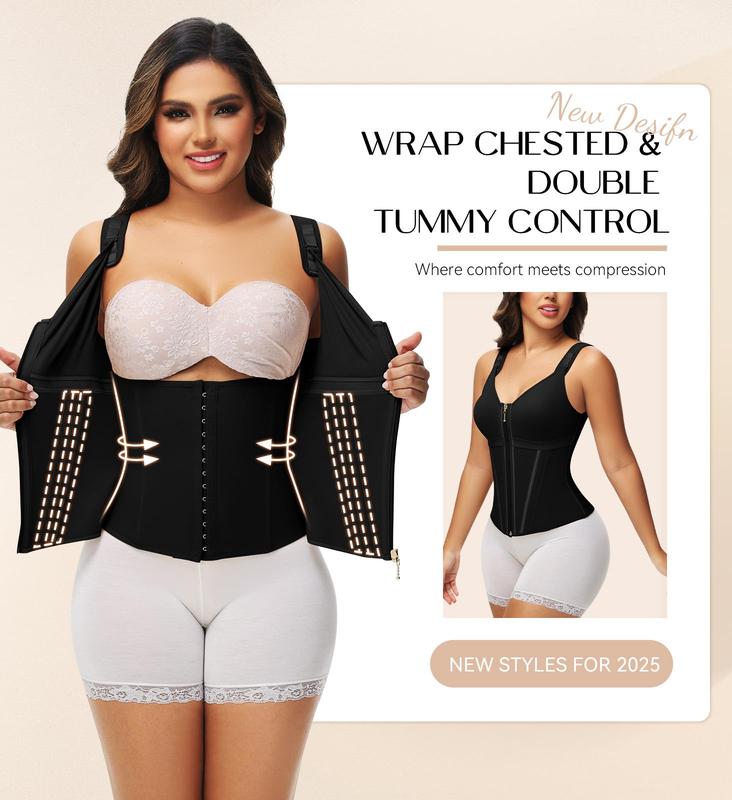 Wome`n with Bra Tummy Control Girdle Workout Shapewear