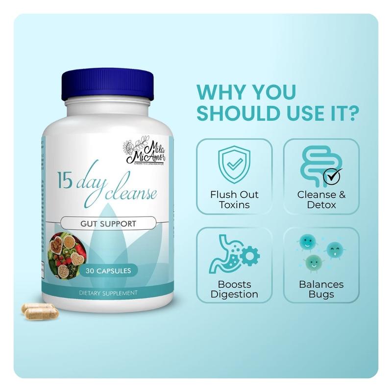 15 Day Cleanse - Gut and Colon Support | Caffeine Free