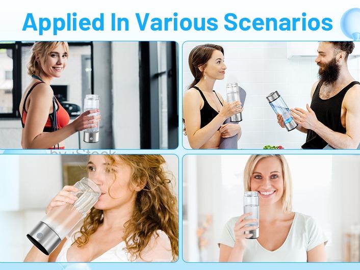 420ml Hydrogen Water Bottle Generator with SPE PEM Technology