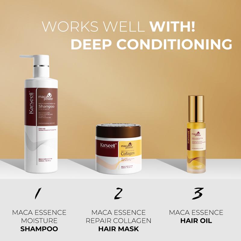 Deep Repair Conditioning, Hair mask Shampoo and Argan Oil