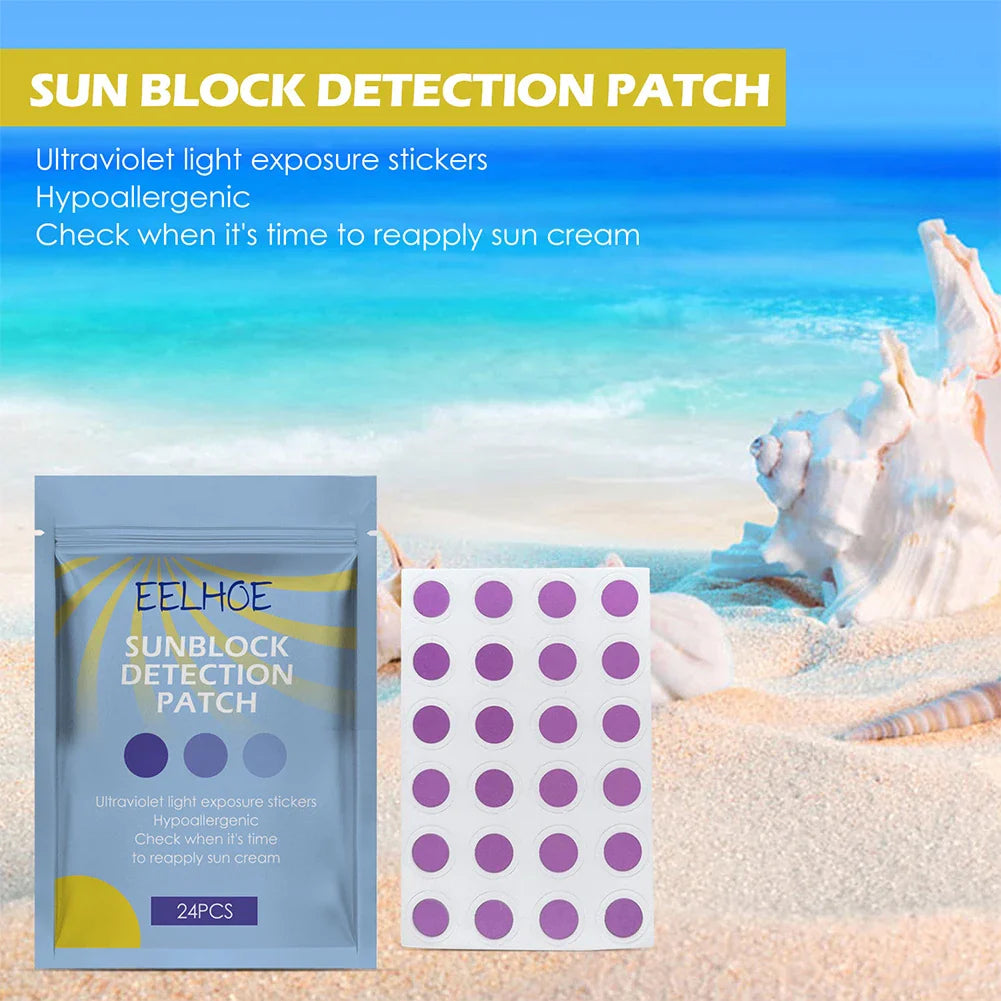 24PCS Round Shaped Sunblock Patches Stickers