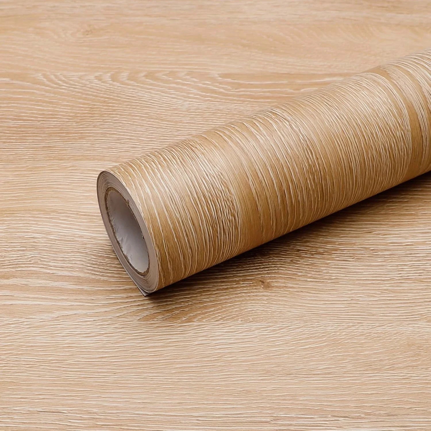 55cm Wide Wood Grain Vinyl Wallpaper for Door