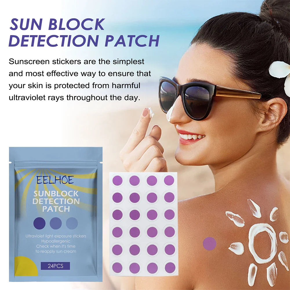 24PCS Round Shaped Sunblock Patches Stickers
