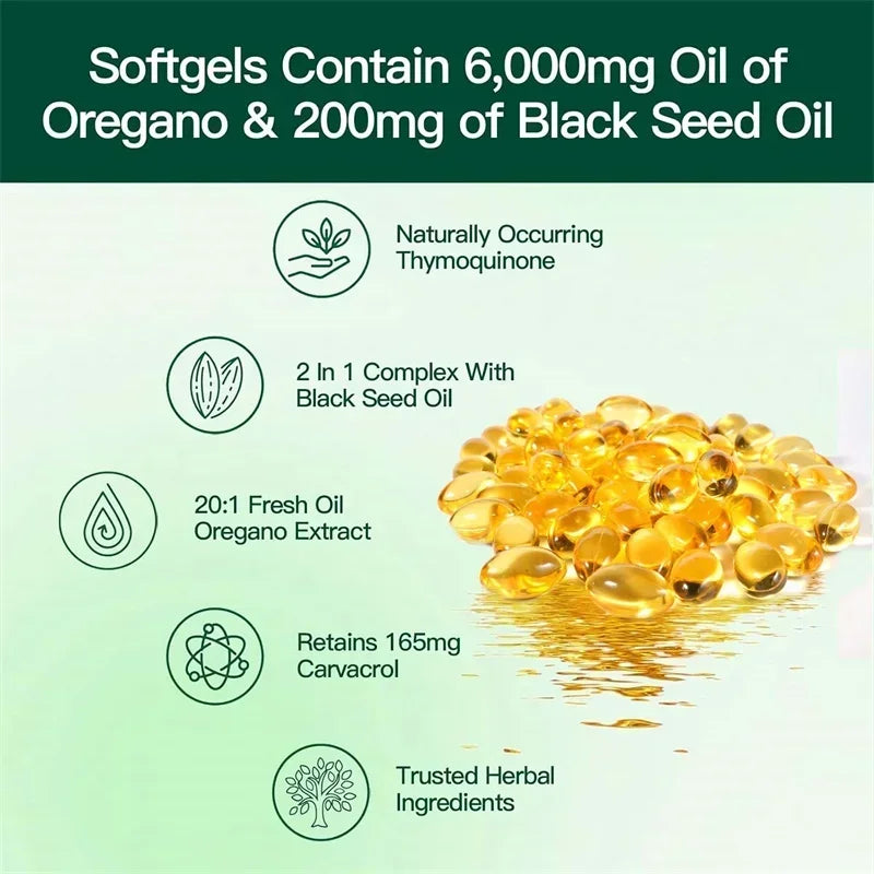 Oregano Oil - Immune and Antioxidant Support Supplement