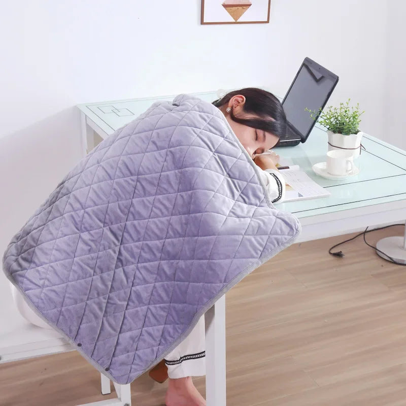 Portable USB Electric Heating Blanket – Low Voltage Heated Throw for Home, Office, Bedroom & Camping