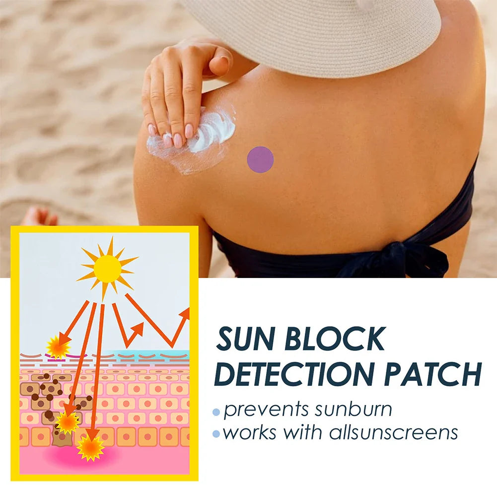 24PCS Round Shaped Sunblock Patches Stickers