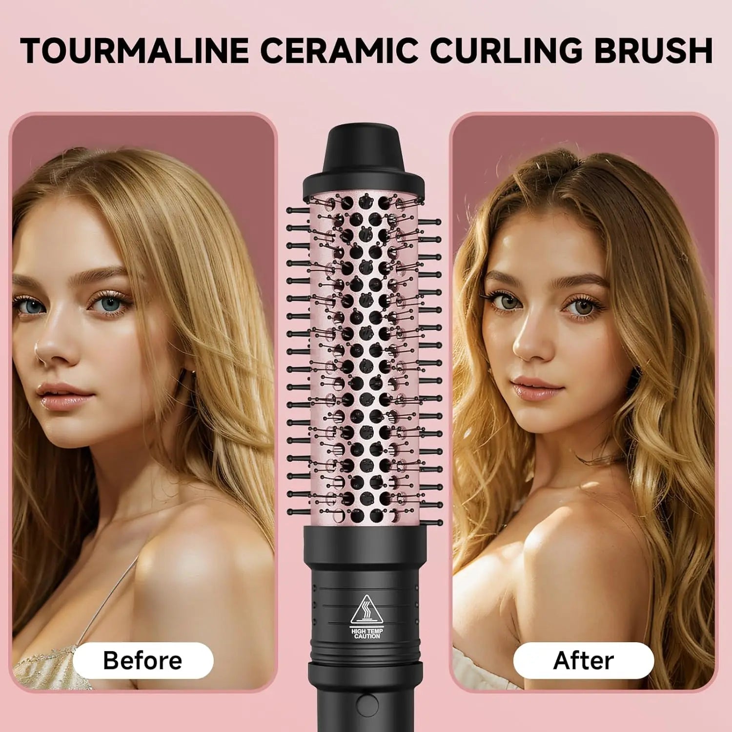 Curling Iron Wand Set 6-in-1 Hair Curler with 3 Barrel Hair Crimper, Spiral Curling Iron