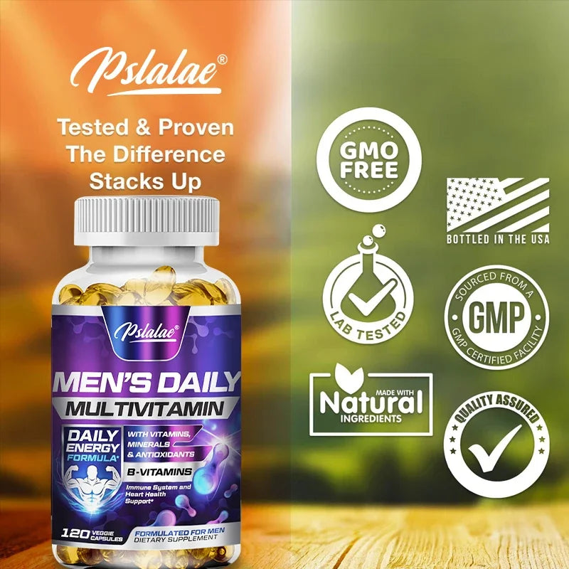 Men's Multivitamin Supplement with Vitamins A, B12, C, D and E