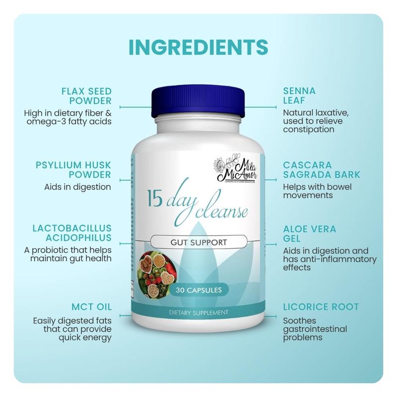 15 Day Cleanse - Gut and Colon Support | Caffeine Free