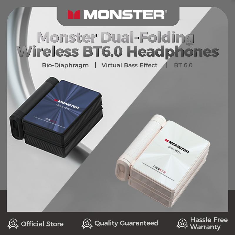 Monster Ear Buds - Headphones Bluetooth with Dual-Fold Design