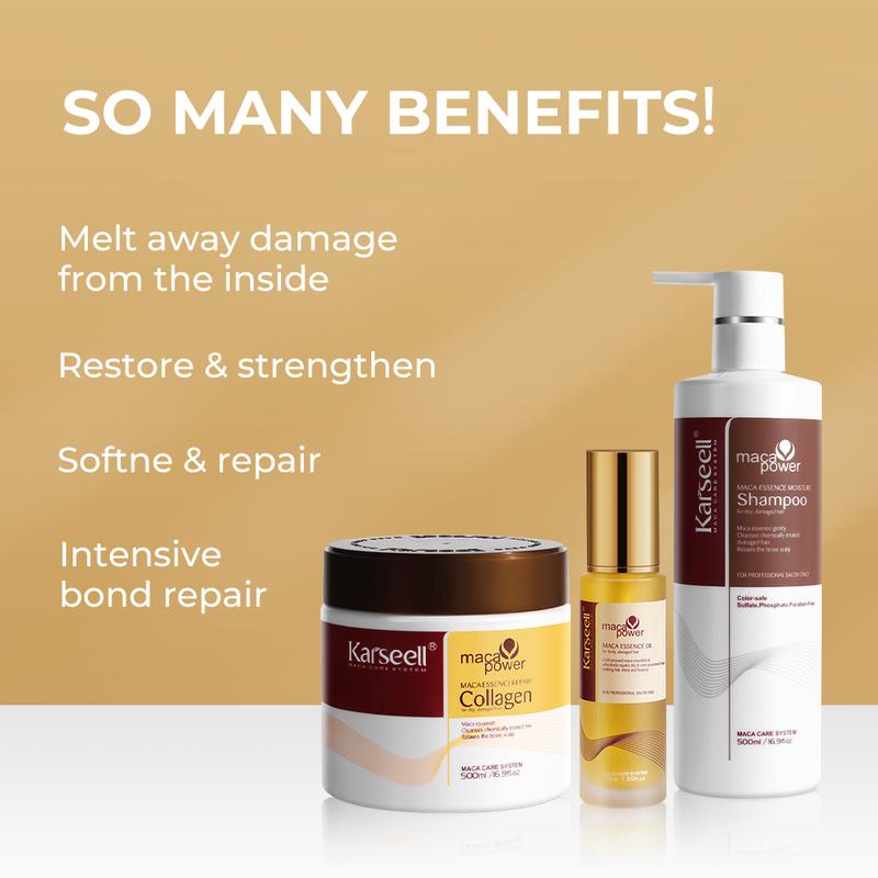 Deep Repair Conditioning, Hair mask Shampoo and Argan Oil